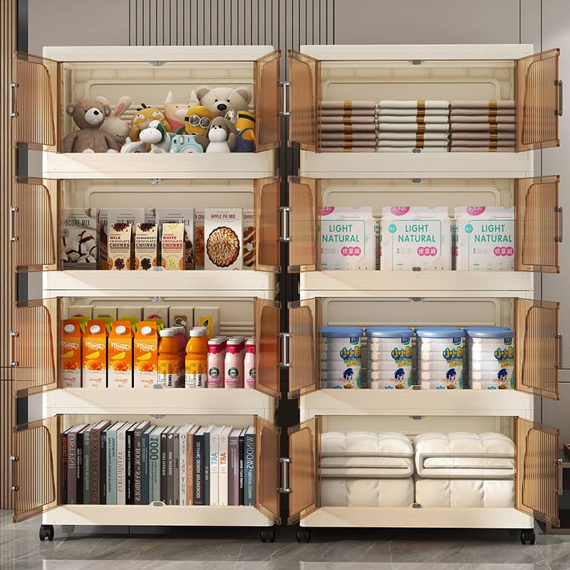 Multi-Functional Foldable Storage Cabinet showing its spacious design